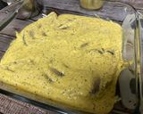 A picture of step 1 of Hilsa paturi (fish steamed in banana leaf).