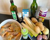 Foto del paso 1 de la receta: Pollo al estragón con muselina de puerros