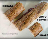 Foto del paso 3 de la receta: Bocadillo para compartir de Jamón y Pepino