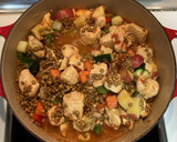 Foto del paso 4 de la receta: Lentejas pardinas con pollo y verduras