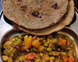A picture of step 5 of Bhogi chi bhaji.