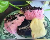 Foto langkah ke 2 dari resep Brownies chocolate with topping ice cream strawberry jam and durian (Enak,lembut,yummy).