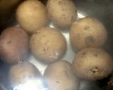 A picture of step 2 of Smashed Potatoes.