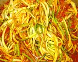 Foto del paso 3 de la receta: Fideos de Zucchini y zanahoria - macronutrientes