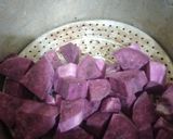 Foto langkah ke 1 dari resep Bola ubi ungu coklat lumer.
