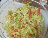 Foto del paso 4 de la receta: Pasta con salsa de carne y ensalada