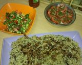 A picture of step 6 of Mujaddara (Palestinian Lentil and Rice Dish).