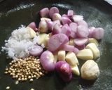 Foto langkah ke 3 dari resep Sayur Daun singkong Jantung pisang.