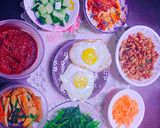 Hình bước làm 5 của món Cơm trộn Hàn Quốc 비빔밥