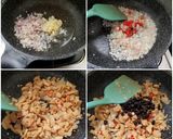 A picture of step 3 of Fried Preserved Radish with chilli blackbeans dried shrimp.