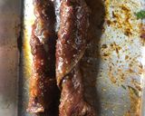 Foto del paso 4 de la receta: (Enrollado de carne con espárragos.) Acompañado con ensalada César y arroz con fideos