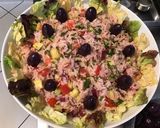 Une image de l'étape 19 de Salade de riz aux légumes,olives et pancetta grillée.