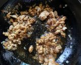 A picture of step 3 of Alugbati, Giniling, Kalabasa in Filipino style for dinner / Malabar Spinach, Chicken mince, Pumpkin.