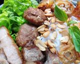Hình bước làm 4 của món Bún thịt nướng chả giò