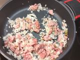 Macarrones con salchicha/longaniza y berenjenas