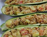Foto del paso 6 de la receta: Calabacines rellenos de salmón ahumado