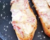 Une image de l'étape 3 de Bruschettas maroilles / bruschettas lardons crème gruyère 😋.
