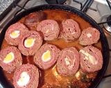 Foto del paso 10 de la receta: Arrollado de carne relleno con papas al horno