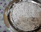 A picture of step 9 of Christmas 🍫 chocolate choco chips whip cream cake.