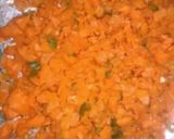 A picture of step 1 of Vegetable Manchurian.