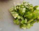 A picture of step 2 of No Cook Recipe Raw papaya sweet and sour salad.
