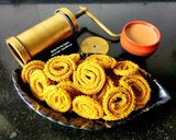 A picture of step 5 of Jowar Bajra Mix Flour Kasoori Methi Chakli Diabetic-Friendly Gluten Free Sorghum Pearl Millet Snack.