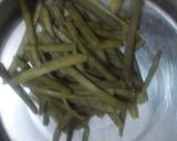 A picture of step 2 of Cluster Bean Pickle.