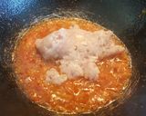 A picture of step 8 of Spaghetti with chicken mince and herbs 😉.
