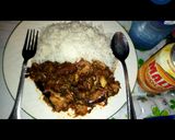 A picture of step 3 of Efe Riro(Vegetable with Rice).