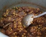 A picture of step 6 of چنا دال گوشت.