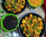 मटर आलू चाट(matar aloo chaat recipe in Hindi) रेसिपी चरण 6 फोटो