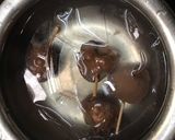 A picture of step 5 of Lychee Chocolate rasgulla.