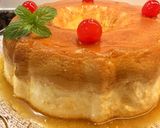 A picture of step 15 of Cream Cheese and Sweetened Condensed Milk Flan.
