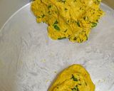 A picture of step 2 of Makai Bajri Ane Methi Na Vada.