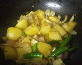 A picture of step 1 of Broad Beans curry chikudukaya khura.