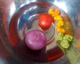 Une image de l'étape 2 de Pâte de piment 🌶️ avec huile rouge accompagner de riz 🍚😋.