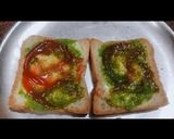 A picture of step 4 of Masala cheese Toast.