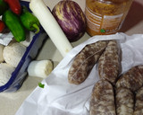 Foto del paso 1 de la receta: Longanizas con pimientos del Padrón
