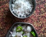 A picture of step 2 of Coconut sevai.