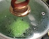 Foto langkah ke 2 dari resep Bubur jagung mutiara pandan.