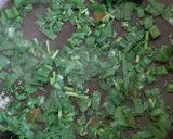 A picture of step 1 of Herby🌿,eggy🥚 chips 🍟.