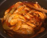 A picture of step 3 of The Whole Shabang Shrimp (Boiling Crab Style).