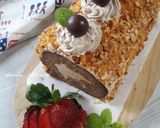 Foto langkah ke 5 dari resep Mocca Nougat Roll Cake.