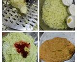 A picture of step 1 of Cabbage Manchurian.