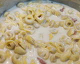 Foto del paso 5 de la receta: Tortellini de carne a la crema con jamón y Parmesano