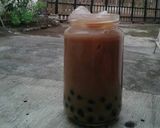 Foto langkah ke 4 dari resep Cenchu naicha / bubble pearl milk tea.