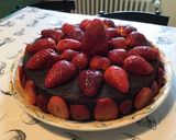 Une image de l'étape 14 de Gâteau chocolat fraises caramel.