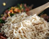 Foto del paso 3 de la receta: RISONI(Orzo)con Tocineta🥓y Vegetales...!
