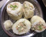 A picture of step 4 of Dum Aloo restaurant style.