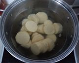 A picture of step 2 of Sweet Potato Mochi with Cheddar and Toasted Coconut.